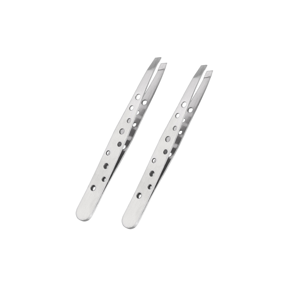 Nine hole oblique eyebrow tweezer I-1