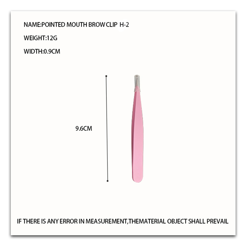 Hooked mouth eyebrow tweezer H-1/pointed mouth eyebrow tweezer H-2