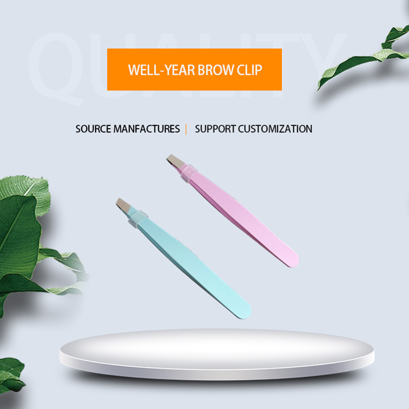 Flat eyebrow tweezer G-1/oblique eyebrow tweezer G-2